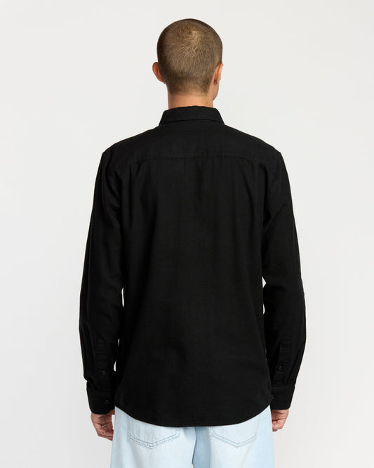 Caden Solid Shirt - Antique Black