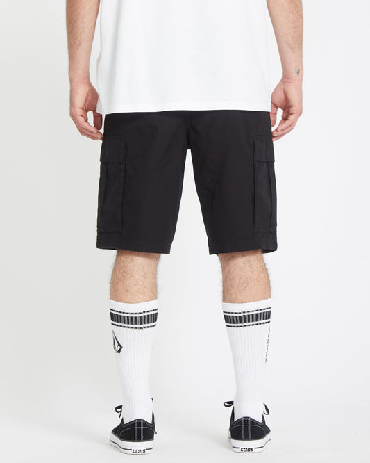 Strange Tripper Cargo 22 in Short - BLACK