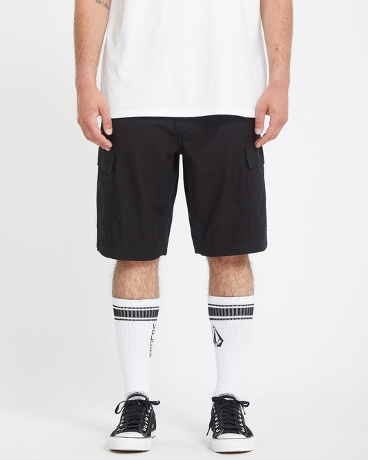 Strange Tripper Cargo 22 in Short - BLACK