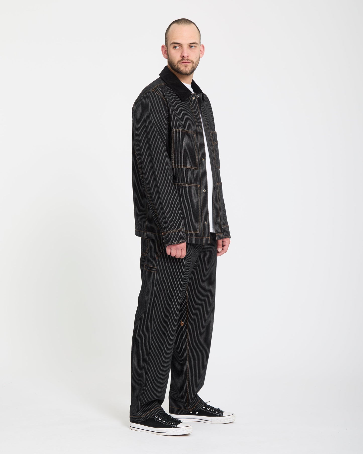 Work Dialed Trousers - Black Stripe