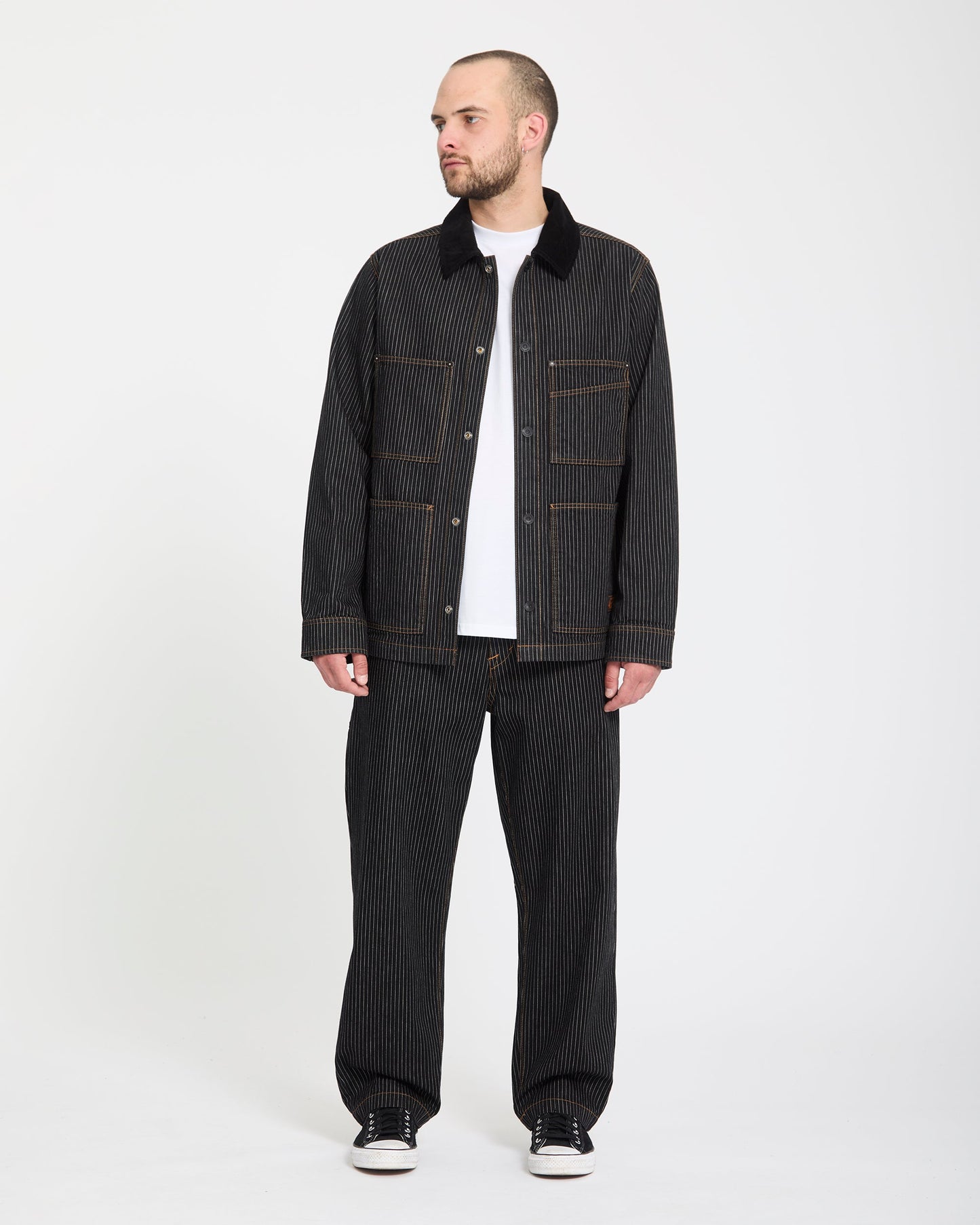 Work Dialed Trousers - Black Stripe