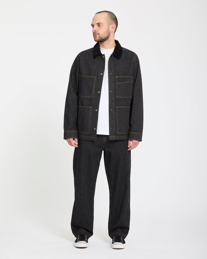 Work Dialed Trousers - Black Stripe