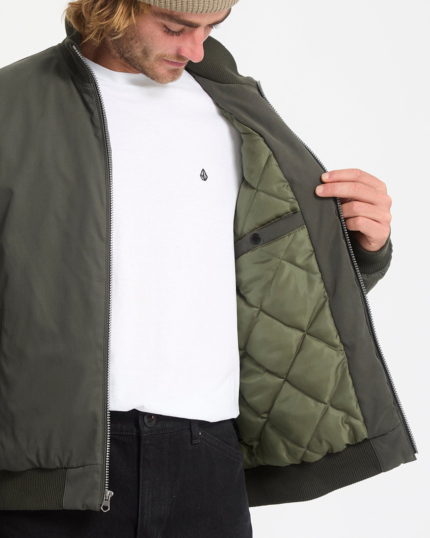Damerman Bomber Jacket - Rinsed Black