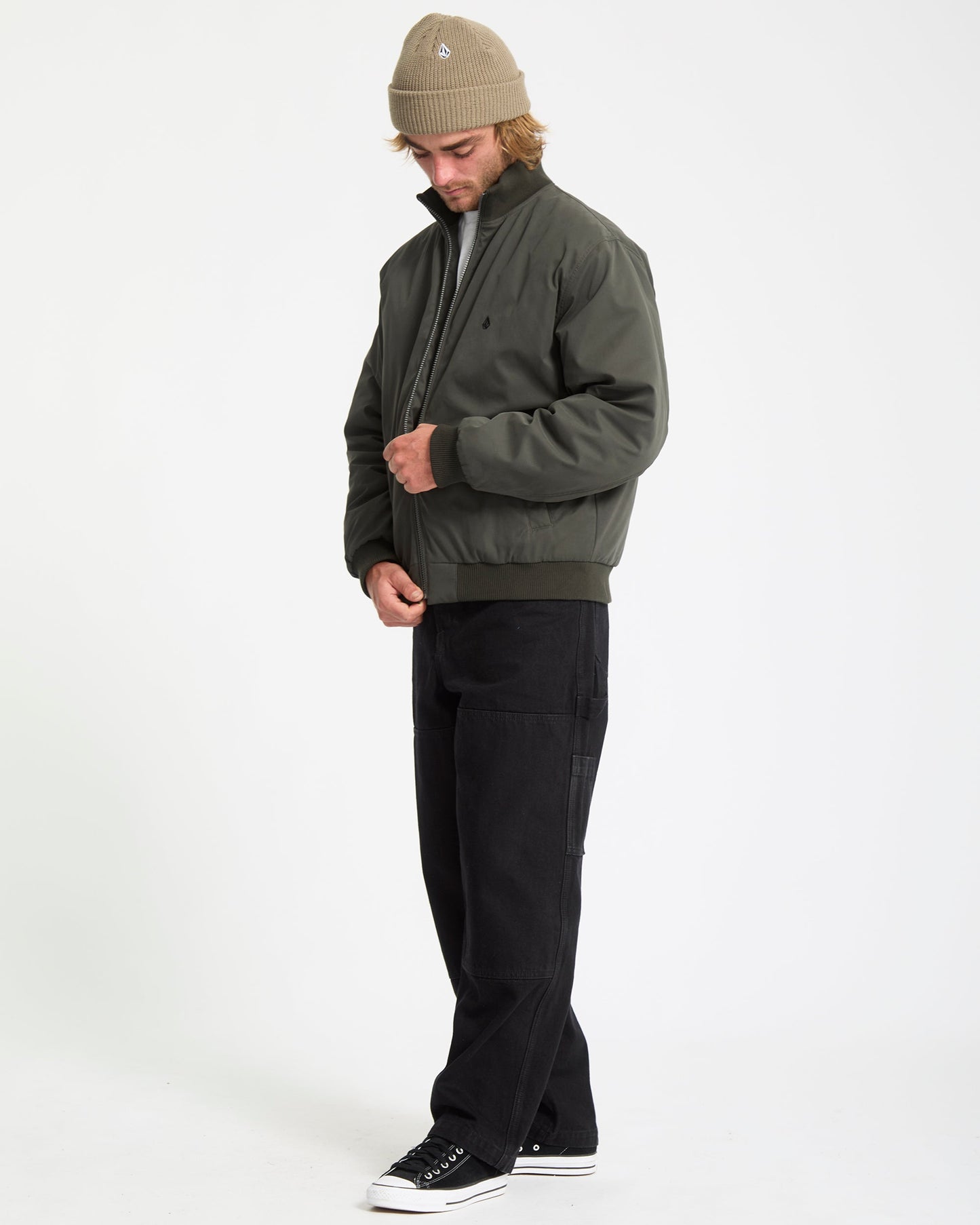 Damerman Bomber Jacket - Rinsed Black