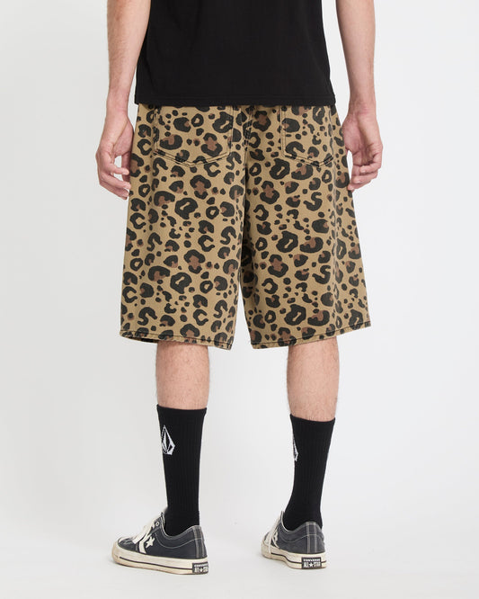 Chillow 24 in Denim Short - Cheetah