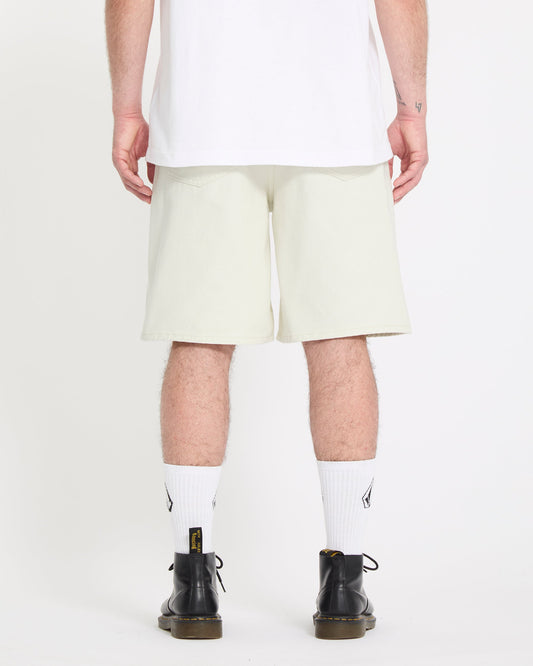 Billow 22 in Denim Short - Dirty White