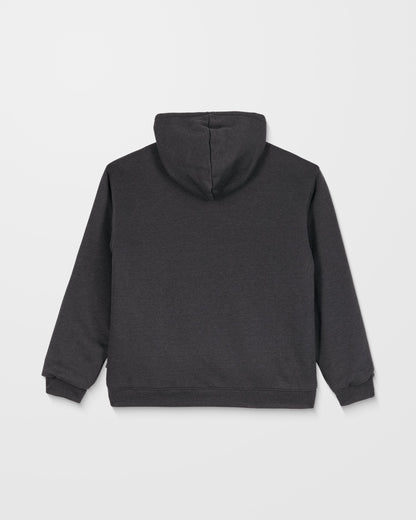 Single Stone Sherpa Lined Zip Hoodie - Heather Black