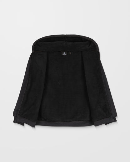 Single Stone Sherpa Lined Zip Hoodie - Heather Black