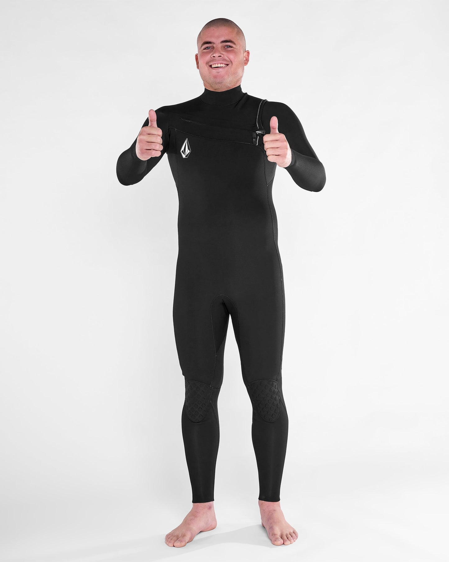 Modulator 3/2Mm Chest Zip Full Wetsuit - Black