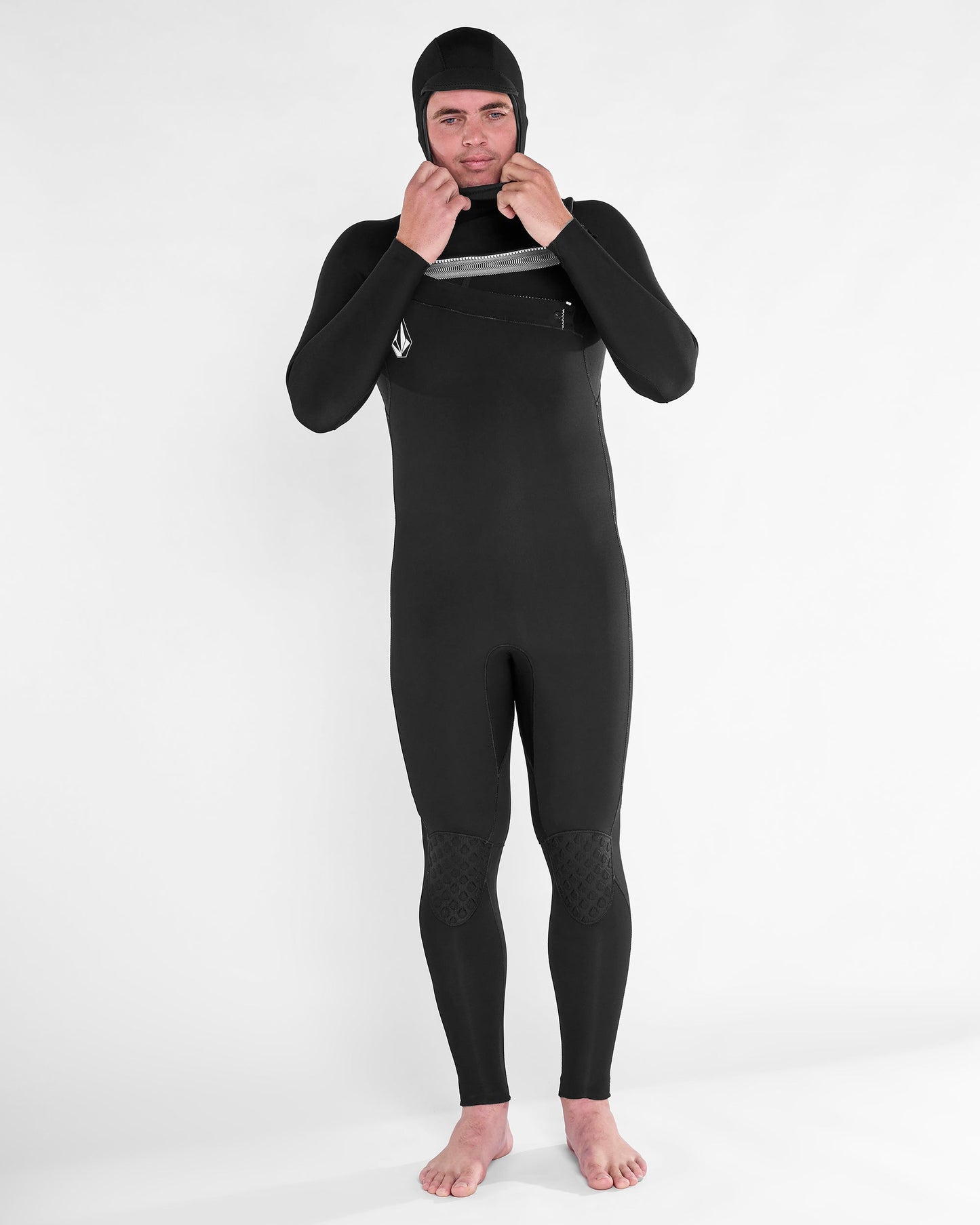 Modulator 5/4/3Mm Hooded Chest Zip Wetsuit - Black