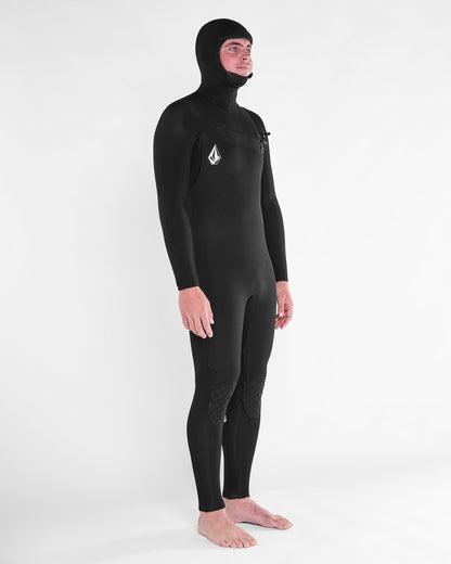 Modulator 5/4/3Mm Hooded Chest Zip Wetsuit - Black