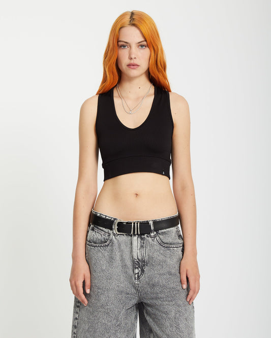 Gimmestank Rib Top - Black