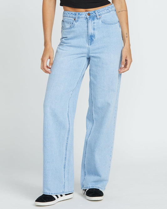 Stoned Boyfriend High Rise Jeans - Blue Bird