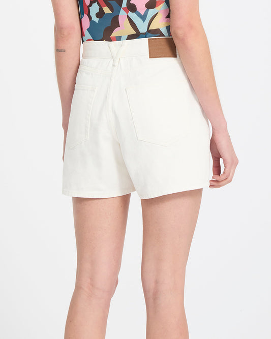 Stoned Boyfriend Short - Vintage White