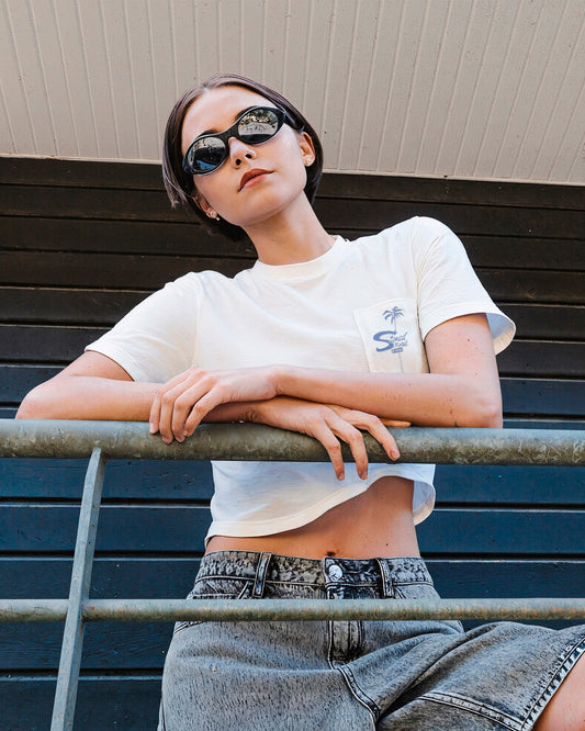 Pocket Dial T-Shirt - Vintage White