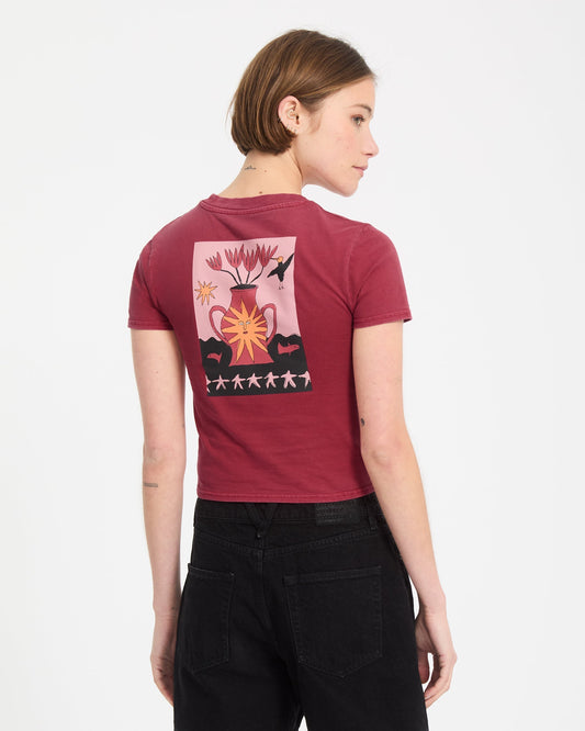 Moove On T-Shirt - Deep Red