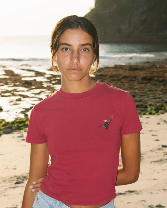 Moove On T-Shirt - Deep Red