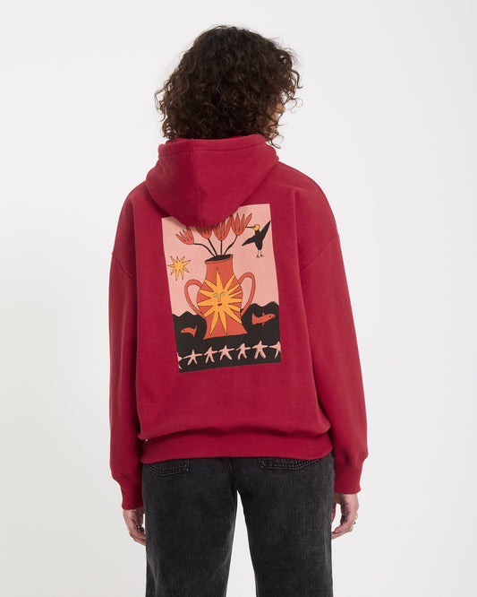 Moove On Hoodie - Deep Red