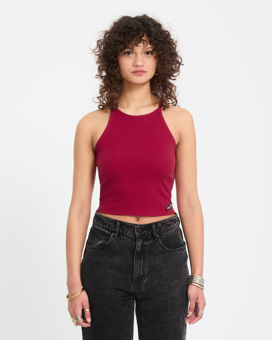 Leelee Tank Top - Deep Red