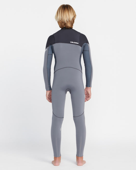 Modulator 4/3Mm Chest Zip Long Sleeve Wetsuit - Charcoal - (KIDS)