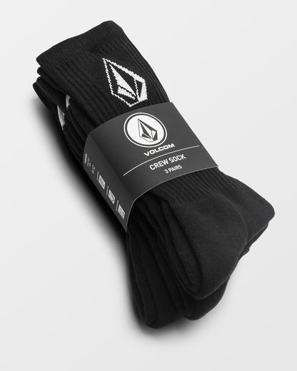 Full Stone Socks (3 pack) - Black