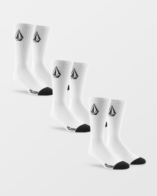 Full Stone Socks (3 pack) - White