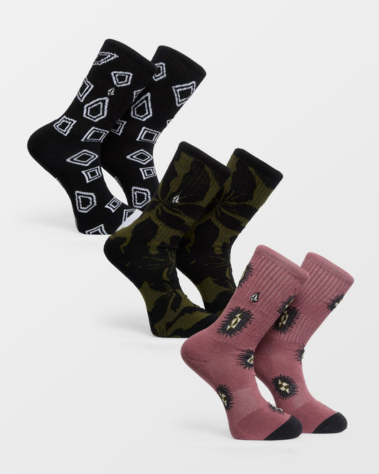 Print Mixer Socks (3 pack) - Multi
