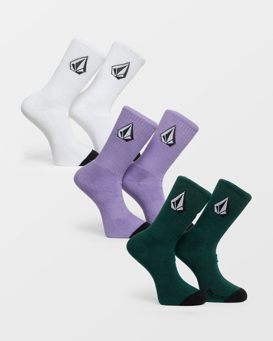 Full Stone Socks (3 pack) - Multi - (KIDS)