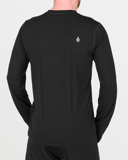 M Merino Blend Base Layer Top - Black