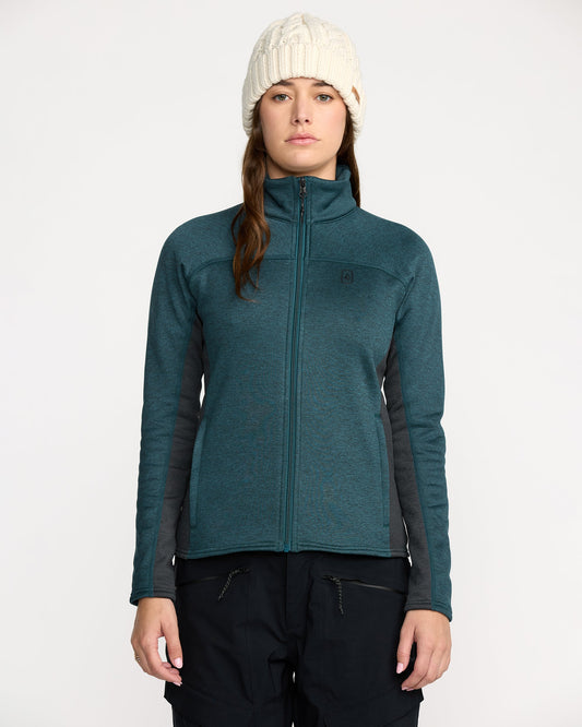 Frostbyte Fleece Full Zip Sweatshirt - Atlantic Deep